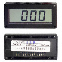 C-TON Industries - DK176 - VOLTMETER 20VDC LCD PANEL MOUNT