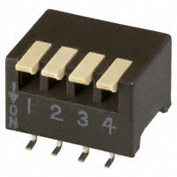 CTS Electrocomponents - 193-4MSR - SWITCH PIANO DIP SPST 50MA 24V