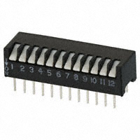 CTS Electrocomponents - 195-12MST - SWITCH PIANO DIP SPST 50MA 24V