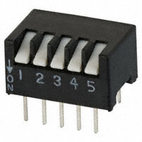 CTS Electrocomponents - 195-5MST - SWITCH PIANO DIP SPST 50MA 24V