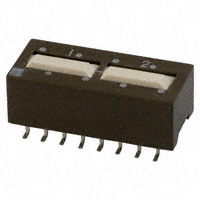 CTS Electrocomponents - 204-222ST - SWITCH SLIDE DIP DPDT 50MA 24V