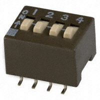 CTS Electrocomponents - 204-4ST - SWITCH SLIDE DIP SPST 50MA 24V