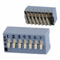 CTS Electrocomponents - 206-7RAST - SWITCH SLIDE DIP SPST 50MA 24V