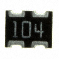 CTS Resistor Products - 743C043104JPTR - RES ARRAY 2 RES 100K OHM 1008
