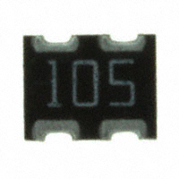 CTS Resistor Products - 743C043105JP - RES ARRAY 2 RES 1M OHM 1008