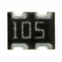 CTS Resistor Products - 743C043105JTR - RES ARRAY 2 RES 1M OHM 1008