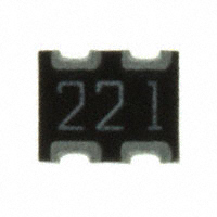 CTS Resistor Products - 743C043221JP - RES ARRAY 2 RES 220 OHM 1008