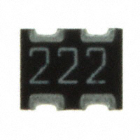 CTS Resistor Products - 743C043222JPTR - RES ARRAY 2 RES 2.2K OHM 1008