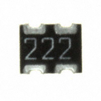 CTS Resistor Products - 743C043222JTR - RES ARRAY 2 RES 2.2K OHM 1008