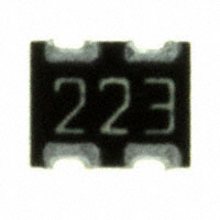 CTS Resistor Products - 743C043223JTR - RES ARRAY 2 RES 22K OHM 1008