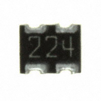 CTS Resistor Products - 743C043224JTR - RES ARRAY 2 RES 220K OHM 1008