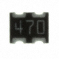 CTS Resistor Products - 743C043470JP - RES ARRAY 2 RES 47 OHM 1008