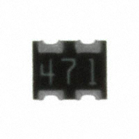 CTS Resistor Products - 743C043471JTR - RES ARRAY 2 RES 470 OHM 1008