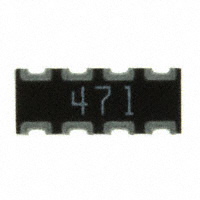 CTS Resistor Products - 743C083471JTR - RES ARRAY 4 RES 470 OHM 2008