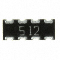 CTS Resistor Products - 743C083512JTR - RES ARRAY 4 RES 5.1K OHM 2008