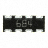 CTS Resistor Products - 743C083684JTR - RES ARRAY 4 RES 680K OHM 2008