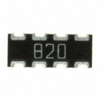 CTS Resistor Products - 743C083820JTR - RES ARRAY 4 RES 82 OHM 2008