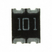 CTS Resistor Products - 744C043101JTR - RES ARRAY 2 RES 100 OHM 1210