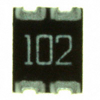 CTS Resistor Products - 744C043102JTR - RES ARRAY 2 RES 1K OHM 1210
