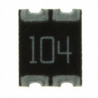 CTS Resistor Products - 744C043104JTR - RES ARRAY 2 RES 100K OHM 1210