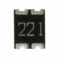 CTS Resistor Products - 744C043221JTR - RES ARRAY 2 RES 220 OHM 1210