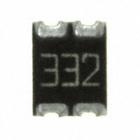 CTS Resistor Products - 744C043332JTR - RES ARRAY 2 RES 3.3K OHM 1210