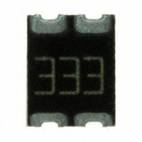 CTS Resistor Products - 744C043333JTR - RES ARRAY 2 RES 33K OHM 1210