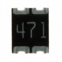 CTS Resistor Products - 744C043471JPTR - RES ARRAY 2 RES 470 OHM 1210