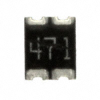 CTS Resistor Products - 744C043471JTR - RES ARRAY 2 RES 470 OHM 1210