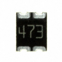 CTS Resistor Products - 744C043473JTR - RES ARRAY 2 RES 47K OHM 1210