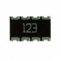 CTS Resistor Products - 744C083123JTR - RES ARRAY 4 RES 12K OHM 2012