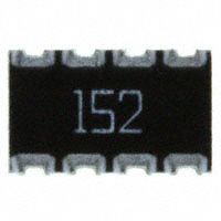 CTS Resistor Products - 744C083152JP - RES ARRAY 4 RES 1.5K OHM 2012