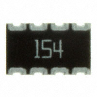 CTS Resistor Products - 744C083154JTR - RES ARRAY 4 RES 150K OHM 2012