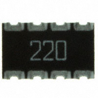 CTS Resistor Products - 744C083220JTR - RES ARRAY 4 RES 22 OHM 2012