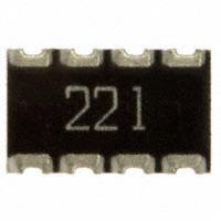 CTS Resistor Products - 744C083221JP - RES ARRAY 4 RES 220 OHM 2012