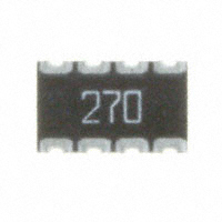 CTS Resistor Products - 744C083270JP - RES ARRAY 4 RES 27 OHM 2012