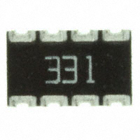 CTS Resistor Products - 744C083331JP - RES ARRAY 4 RES 330 OHM 2012