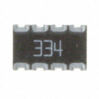 CTS Resistor Products - 744C083334JTR - RES ARRAY 4 RES 330K OHM 2012