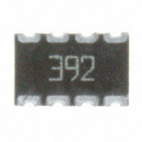 CTS Resistor Products - 744C083392JTR - RES ARRAY 4 RES 3.9K OHM 2012