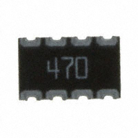 CTS Resistor Products - 744C083470JTR - RES ARRAY 4 RES 47 OHM 2012