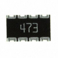 CTS Resistor Products - 744C083473JP - RES ARRAY 4 RES 47K OHM 2012