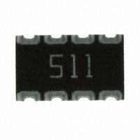 CTS Resistor Products - 744C083511JPTR - RES ARRAY 4 RES 510 OHM 2012