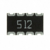 CTS Resistor Products - 744C083512JPTR - RES ARRAY 4 RES 5.1K OHM 2012