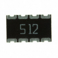 CTS Resistor Products - 744C083512JTR - RES ARRAY 4 RES 5.1K OHM 2012