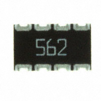 CTS Resistor Products - 744C083562JPTR - RES ARRAY 4 RES 5.6K OHM 2012
