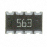 CTS Resistor Products - 744C083563JTR - RES ARRAY 4 RES 56K OHM 2012