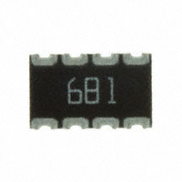 CTS Resistor Products - 744C083681JP - RES ARRAY 4 RES 680 OHM 2012