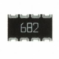 CTS Resistor Products - 744C083682JTR - RES ARRAY 4 RES 6.8K OHM 2012
