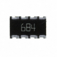 CTS Resistor Products - 744C083684JTR - RES ARRAY 4 RES 680K OHM 2012