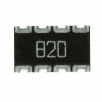 CTS Resistor Products - 744C083820JTR - RES ARRAY 4 RES 82 OHM 2012